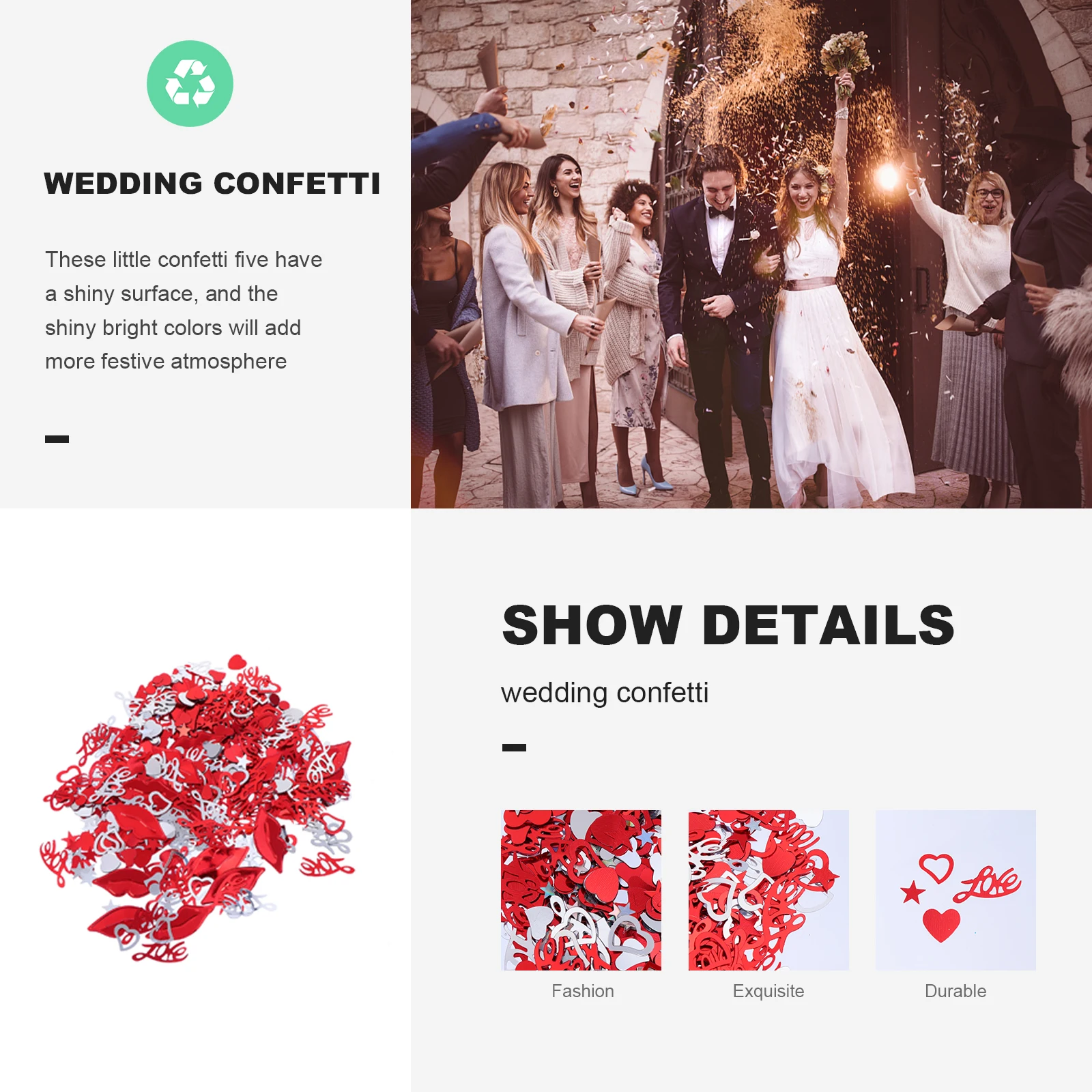 

Red Lip Confetti Heart Shaped Party Decorations Valentine Wedding Celebration Plastic Lightweight Creative Fun