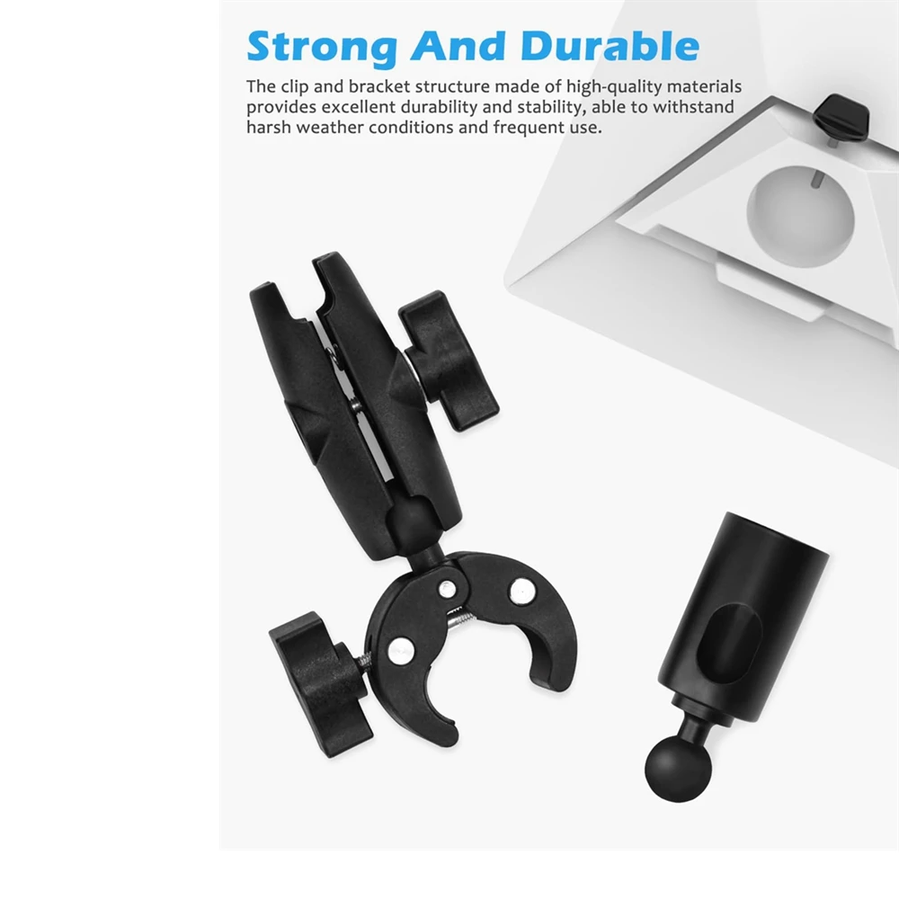 For Starlink Mini Round Tube Clamp Original Pipe Adapter Bracket Mounting Kit Satellite Antenna Accessories for RV Ladders Roofs
