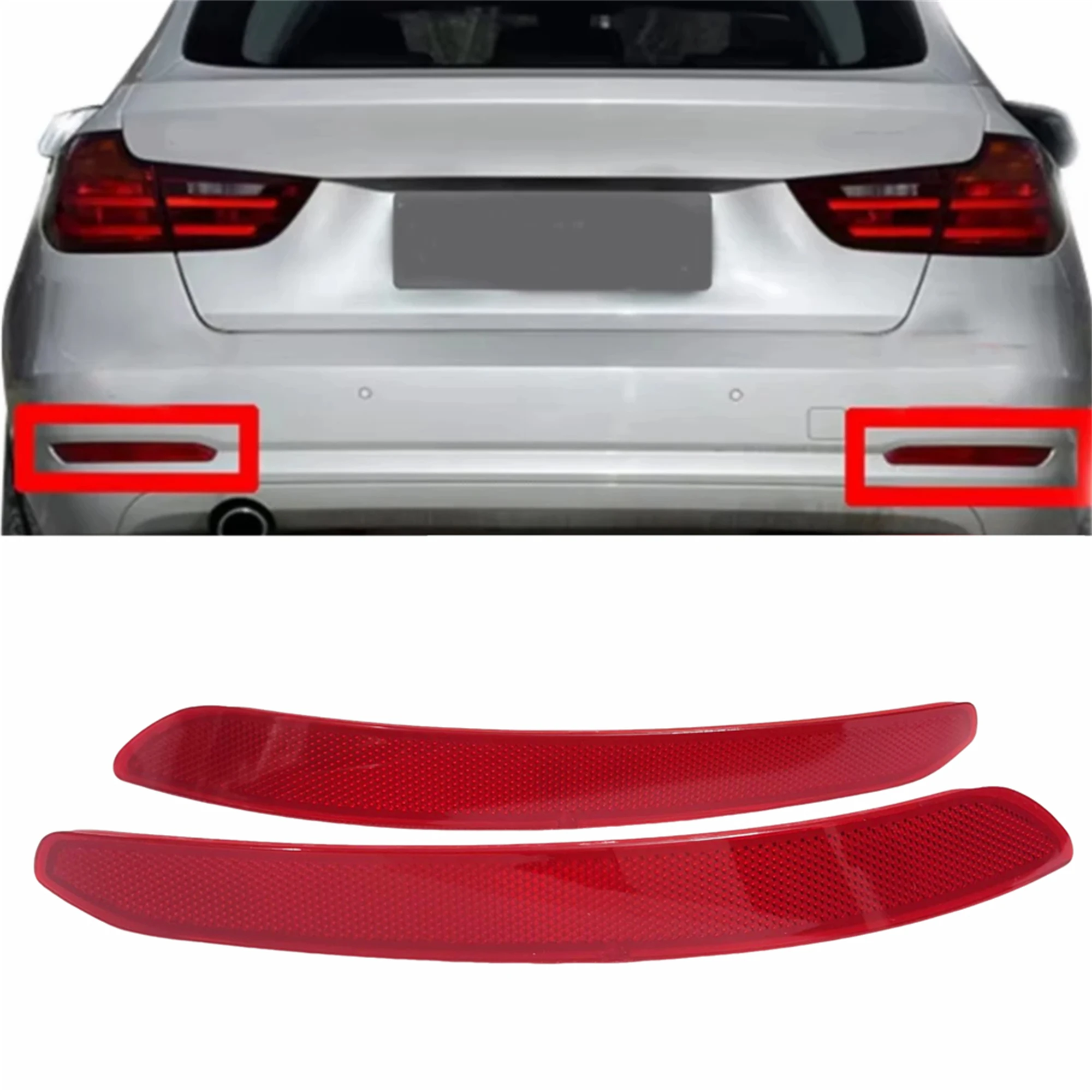 Для BMW GT 3 серии F34 Gran Turismo GT3 318d 320d 320i 325d 328i 330d 335i 2014-2016 крышка бампера лампы 2 шт.