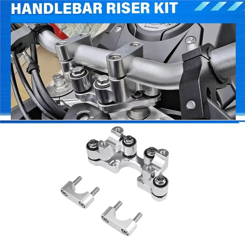 For Kove 800X ADV/800X Rally/Pro& 510X ADV CNC Aluminum Shock-Absorbing Handlebar Riser Motorcycle Parts