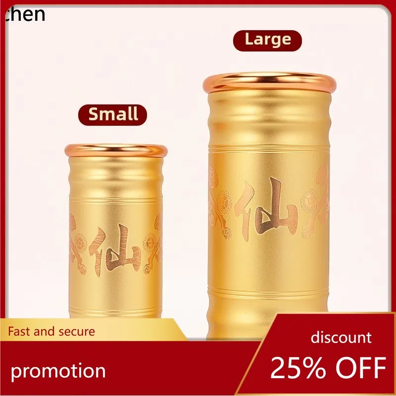 

H1 Xianjia Taoist God of Wealth, Guanyin Buddhist Hall, offering Buddha bucket, large bamboo stick to store incense