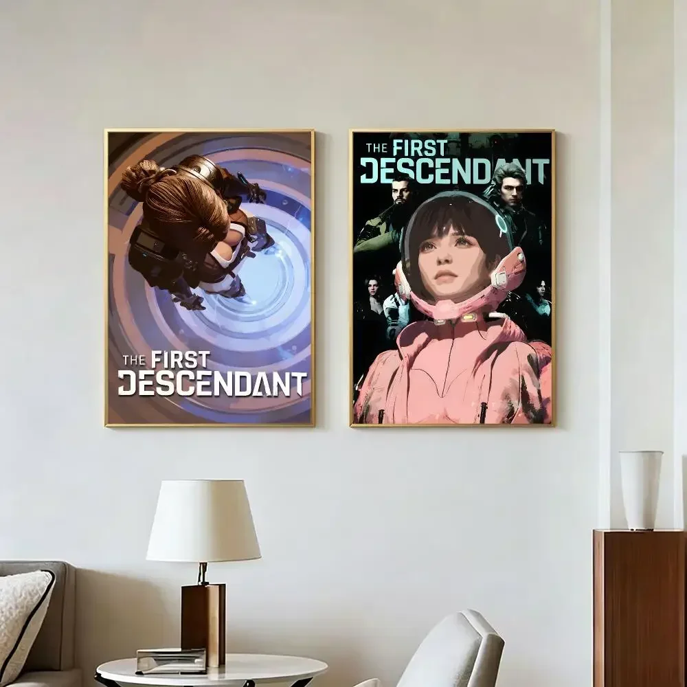 Game Modern The First Descendant Poster Peel And Stick Wall Art Self Adhesive PP Waterproof Wall Decor Living Room Bedroom Gift