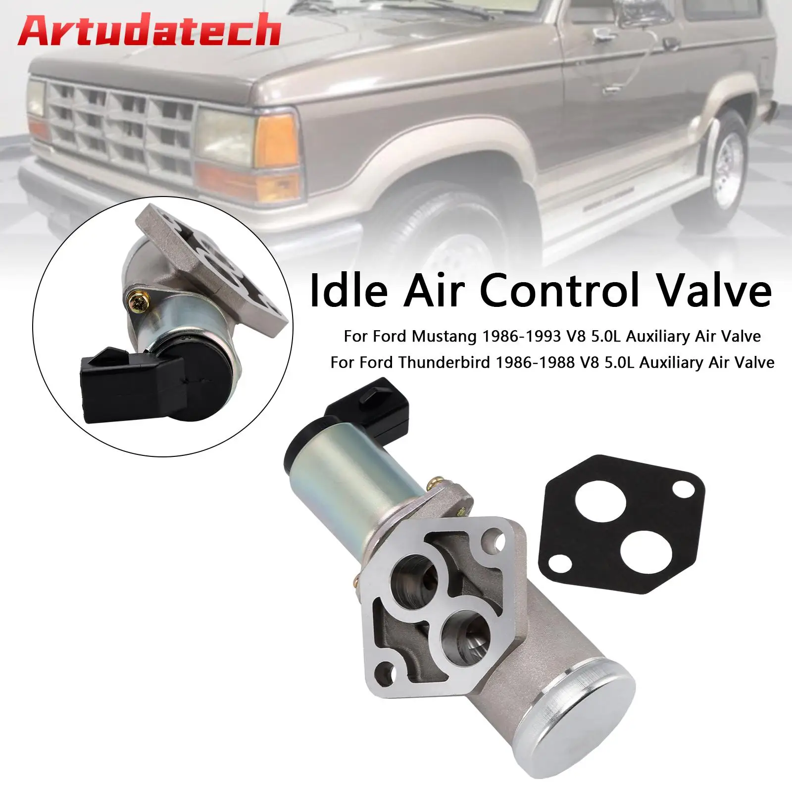 

Artudatech Idle Air Control Valve E9AZ9A715B Fit Ford Mustang 1986-1993 V8 5.0L Car Accessories