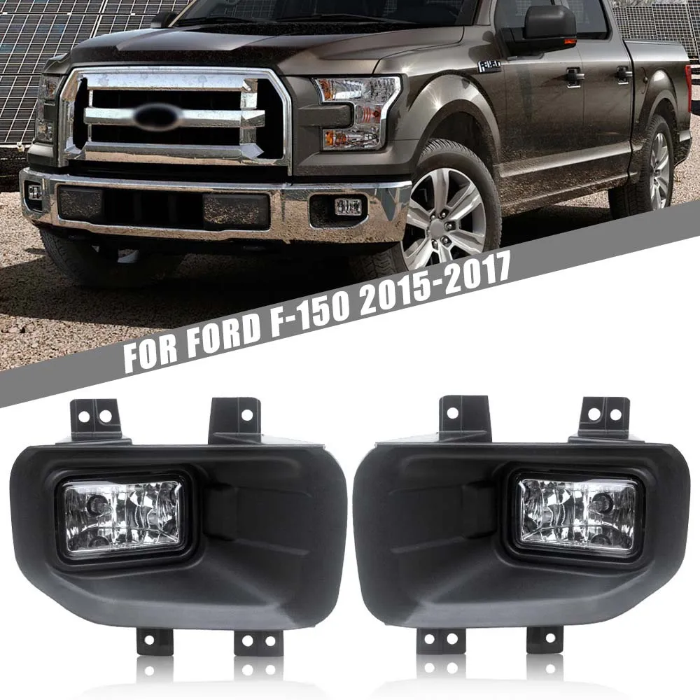 

1 Pair 2X Front Bumper Foglight Fog Light Daytime Running Light Day Light for Ford F-150 2015 2016 2017
