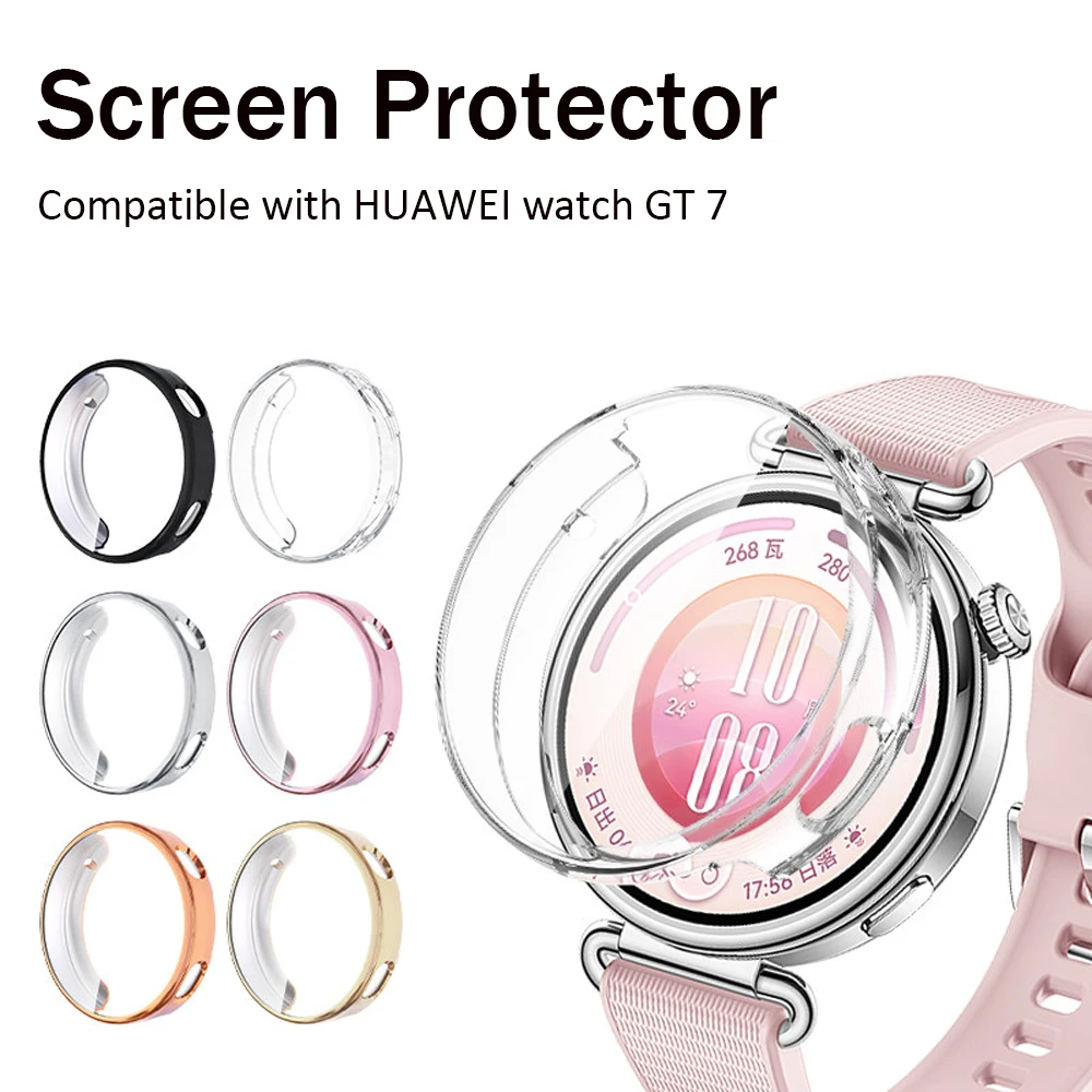 Case for Huawei Watch GT 7 41mm 46mm Screen Protector Accessories Soft TPU Bumper Shell Anti Fall HUAWEI WATCH GT7gt 6 Cover