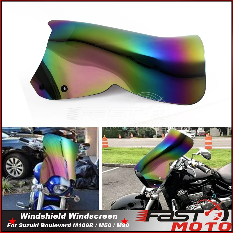 Motorbike Windscreen Windshield For Suzuki Boulevard M109R Boss Limited Edition M109R2 M109RZ Wind Shield Screen Protector Parts