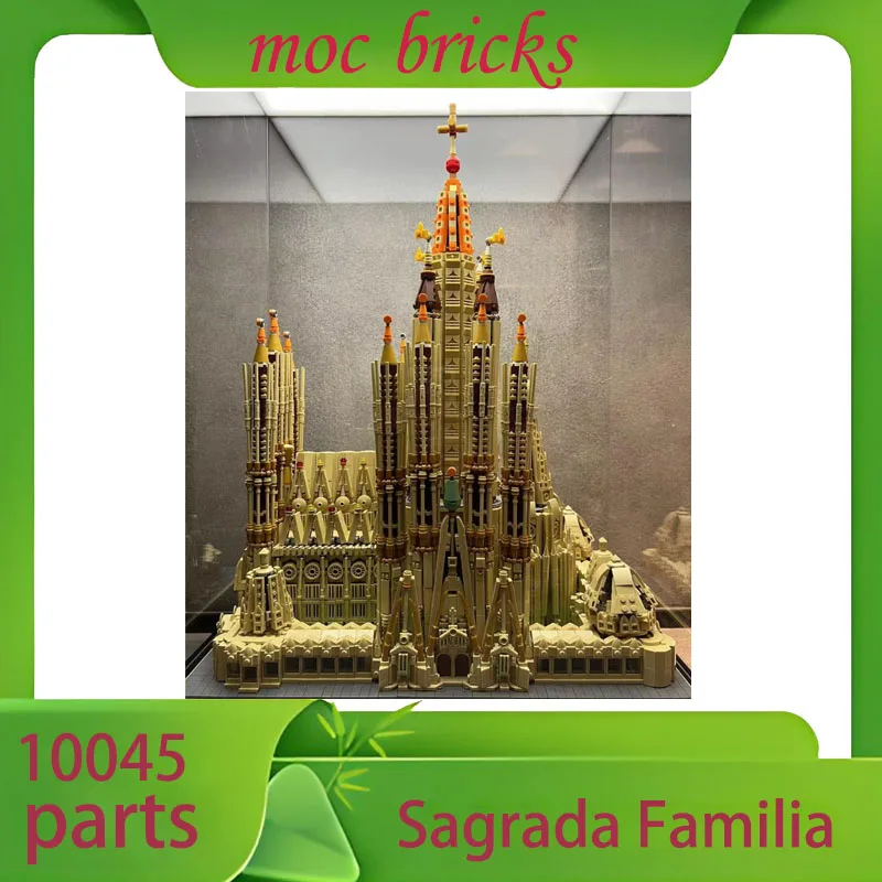 Zestaw klocków Moc-65795 Architektura Hiszpańska Kościół Sagrada Familia Budowla Zabytki Turystyczne Kaplica Barcelona Zabawka Prezent