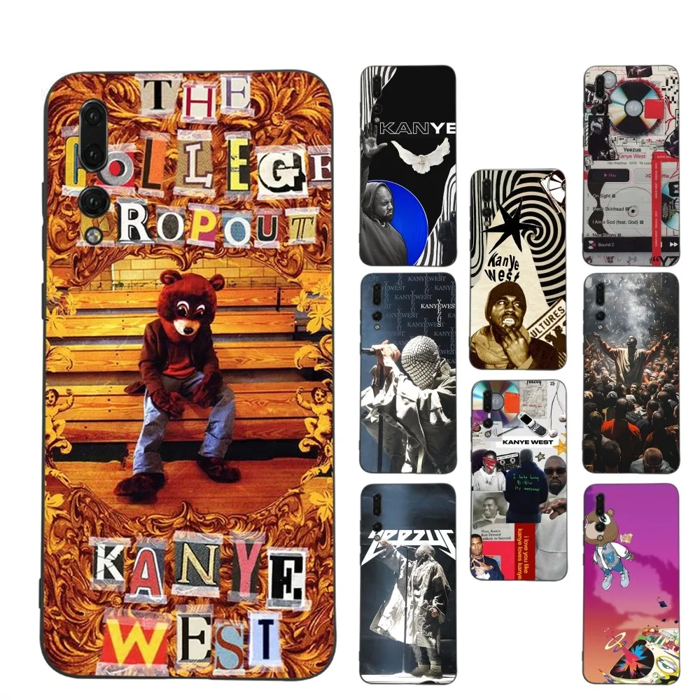 Famous Rapper K-Kanye W-West Phone Case For Huawei P 8 9 10 20 30 40 50 Pro Lite Psmart Honor 10 Lite 70 Mate 20lite