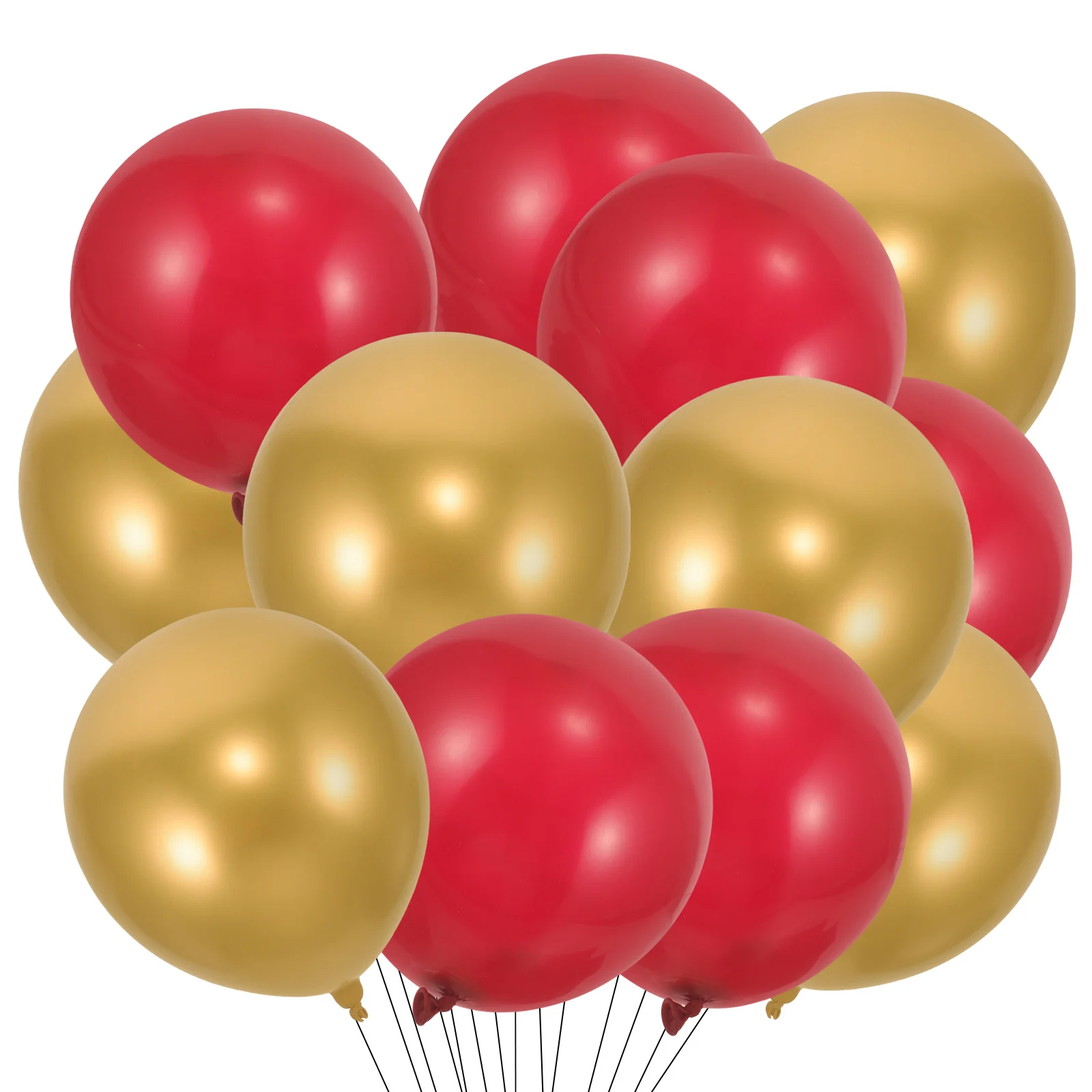 

150Pcs Party Balloons Latex Wedding Balloon Decoration Red Golden Festival Supplies Valentine's Day Party Balloons