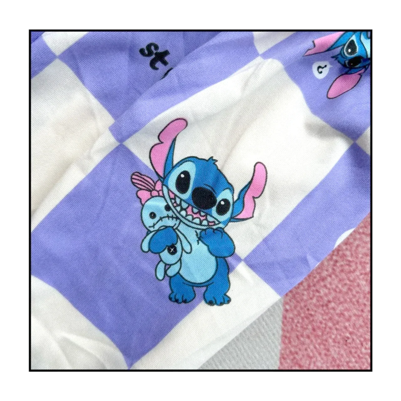 2szt/zestaw Nowa gorąca piżama dziecięca Disney Stitch dla chłopców i dziewcząt Zestawy dziecięce do noszenia w domu Podróżna codzienna bielizna