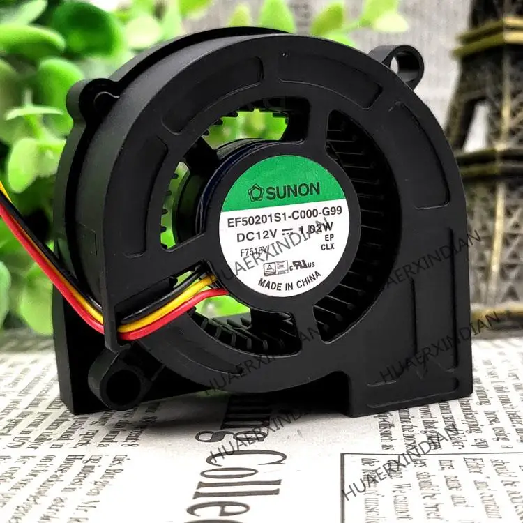 Novo EF50201S1-C000-G99 12v 1.02w 5020 kit de montagem do ventilador de refrigeração