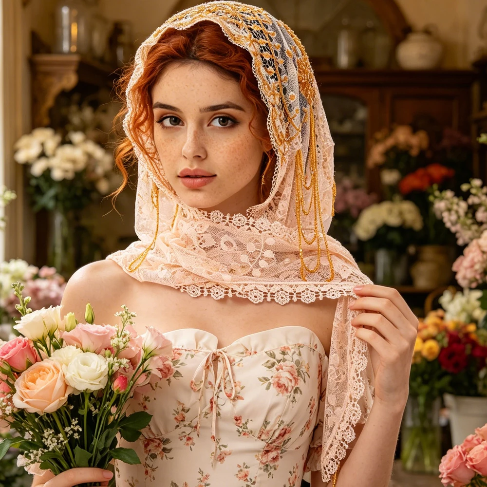 

Tassel Lace Beaded Turban Women Muslim Hijab Islam Shawls Wrap Wedding Party Headscarf Bandanas Headband Scarves Turbante Mujer