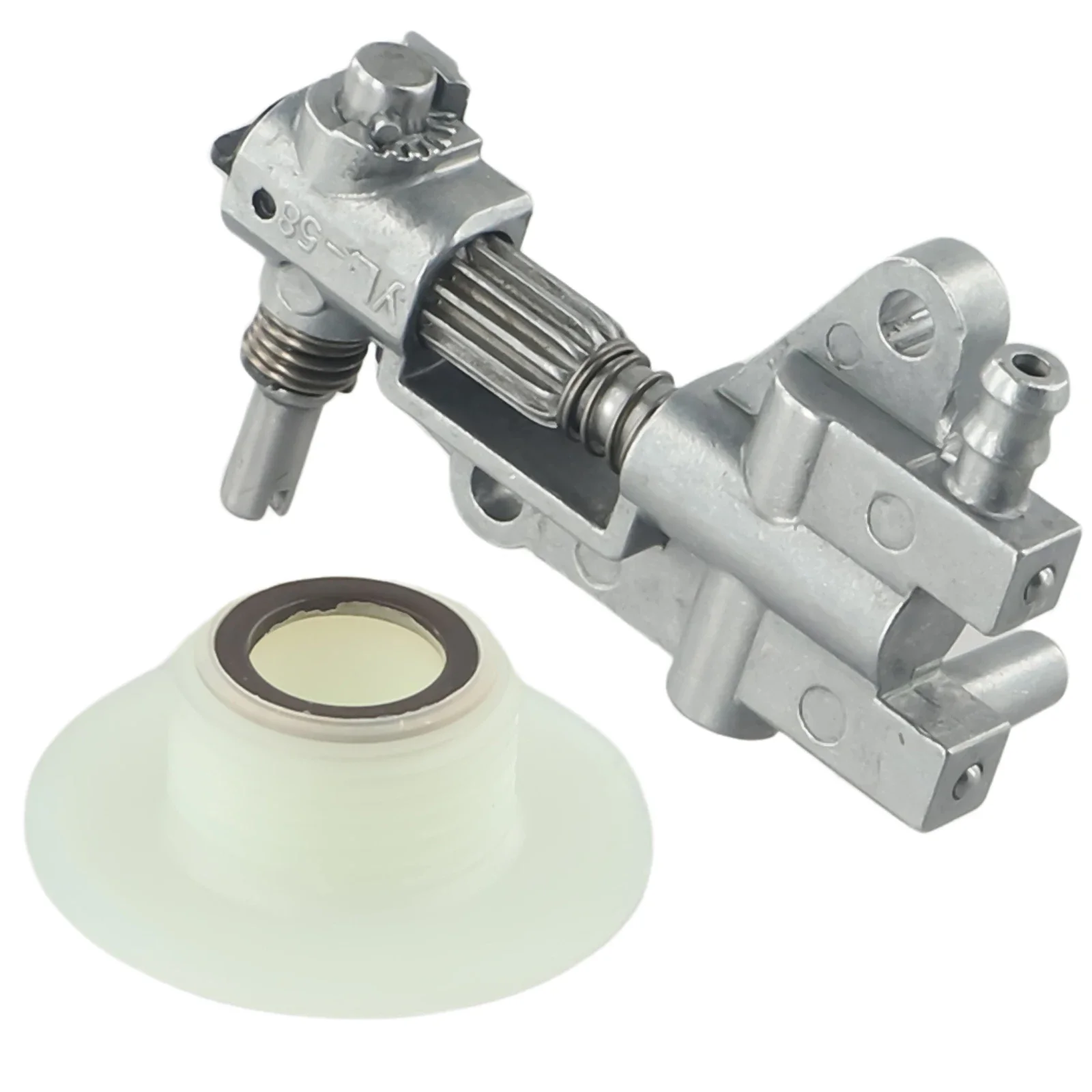 

Oil Drive Pump Kit For CHINESE CHAINSAW 4500 5800 45CC 52CC 58CC Pump Cover Worm Gear Oil Pump Cover Oil Filter Oil Pipe
