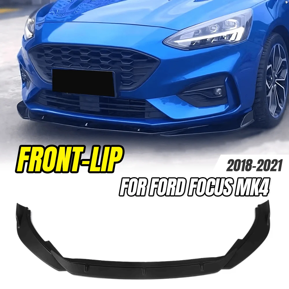 Für Ford Focus MK4 2018-2021 Frontstoßstangen-Lippenspoiler Diffusor Unterer Schutz Auto-Exterieur-Styling Zubehör