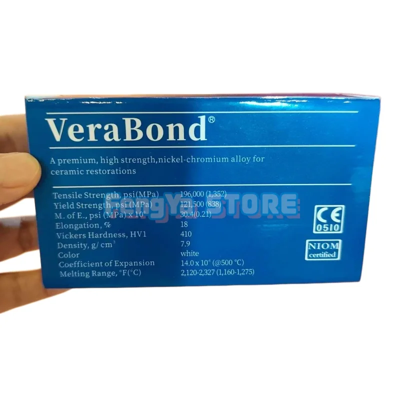 1 Kg Dental Lab VeraBond Nickel-chromium Ceramic Alloy for Porcelain Dental Lab Material VB Metal Porcelain Alloy