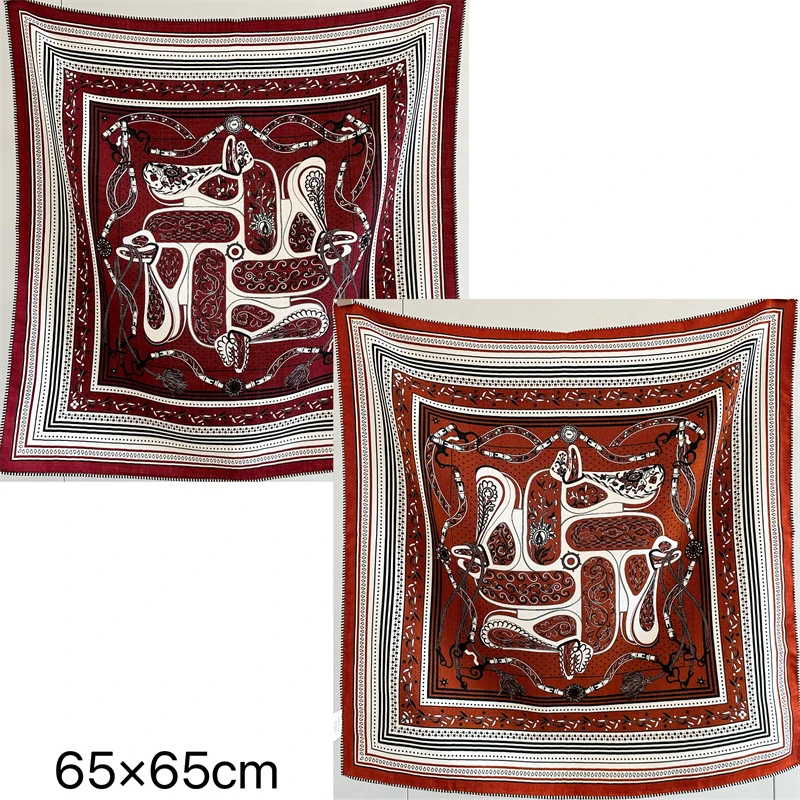 

Silk Wool Blend Scarf 65CM Hand Rolled Edges Scarfs Luxury Designer Scarfs Keep Warm Shawl Stole Christmas Gift