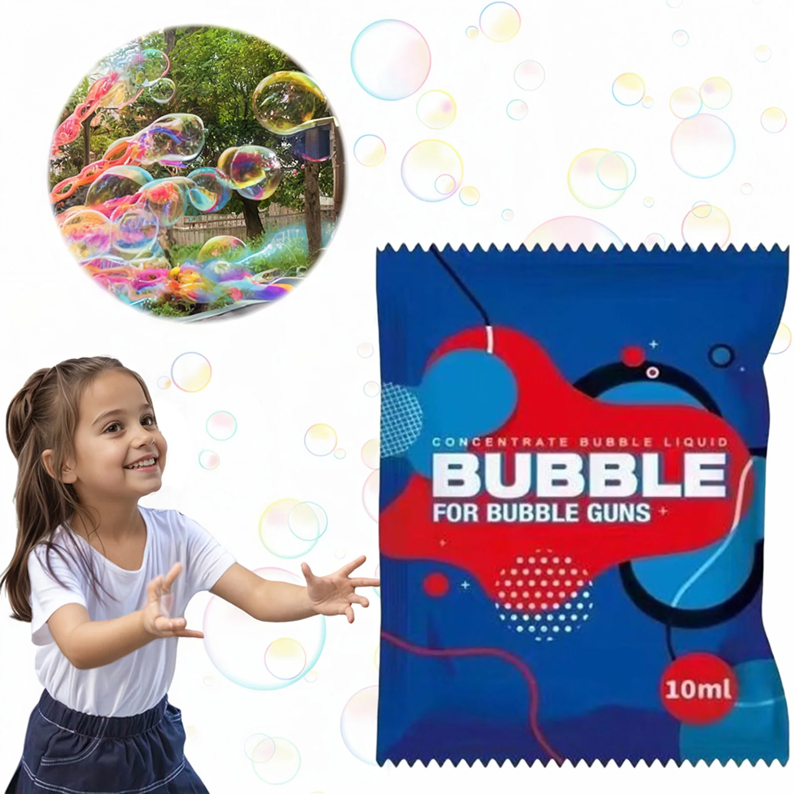 10 Pcs Concentrate Bubbles Liquid for Bubble Machine Bubble Concentrate Solution Bubble Concentrate Liquid for Kids Boys & Girls