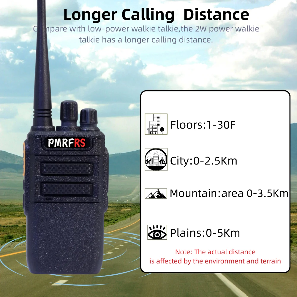 Emergency Walkie Talkie 2200mAh Portable UHF Two Way Radio StationTransceiver for Hotel Restaurant Commercial walkie-talkie