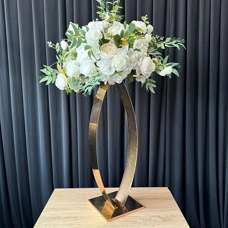 Neuer 30-Zoll-Metall-Blumenständer für Hochzeitsveranstaltungen im Freien, Partydekoration, Wegweiser-Blumenständer. – Detail 6