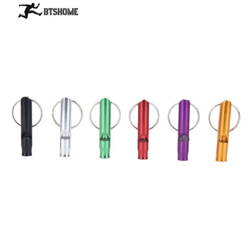 

1Pcs Outdoor Metal Multifunction Whistle Pendant With Keychain Keyring For Outdoor Survival Emergency Mini size whistles