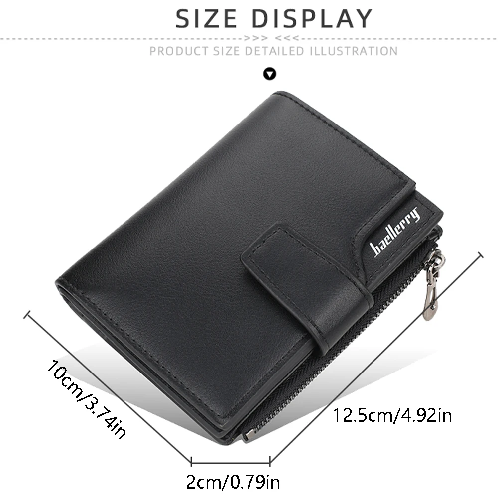 1Pcs Women's Multifunctional Card Holder Wallet, Hot-Selling Mini Wallet, Compact and Portable, Multiple Card Slots + Id Photo Slot + Zippered Coin Pocket