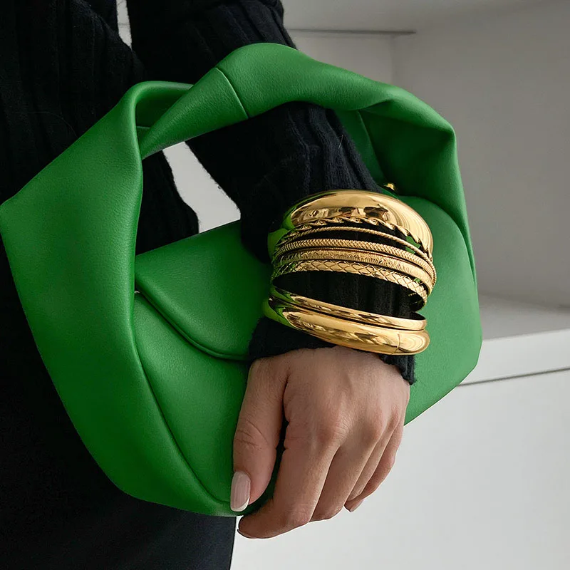 Vintage Punk Bracelets Set for Women Twist Texture Bangles Gold Silver Color Jewelry Statement Streetwear Goth image 5