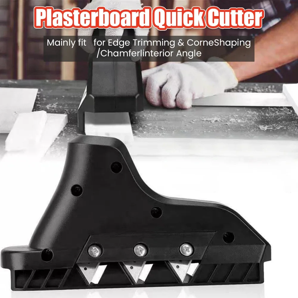 1/2pcs Plasterboard Quick Cutter Chamfering Planer Hand Plane Wood Plasterboard Edger Board Drywall Edge Chamfer Trimming Tool