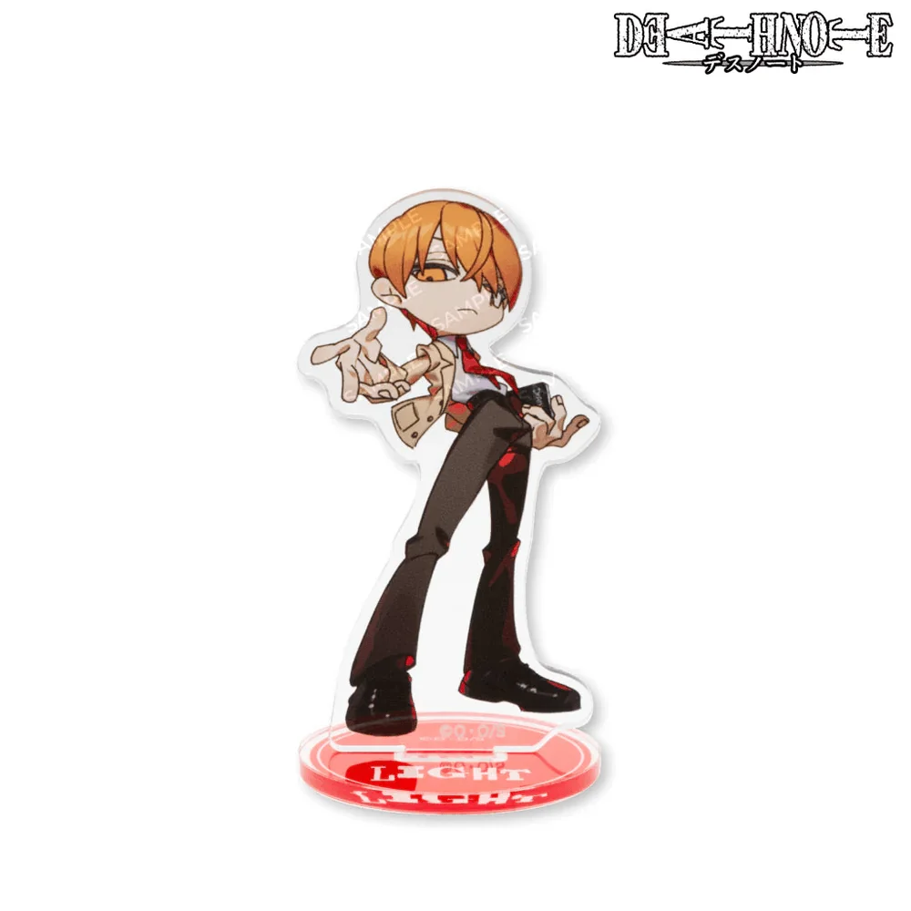 Anime Death Note Light Yagami 10cm Acrylic Stand Keychain Chibi Tabletop Ornament Desk Decor Otaku Collectible Accessory Toy