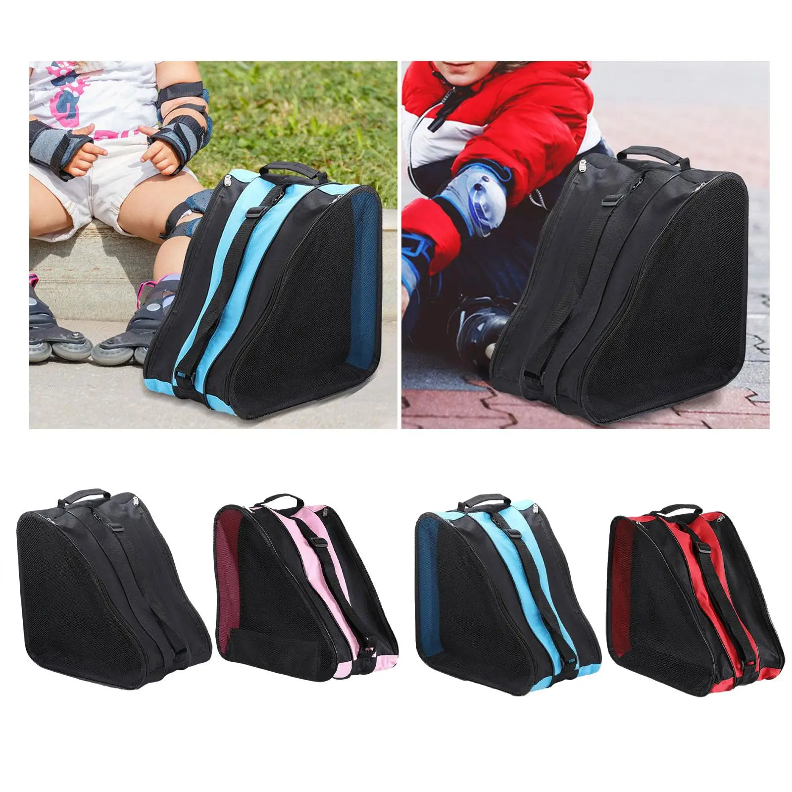 Roller Skating Bag Organizer Skiing Bags Pouch Handbag for Winter Figure Skates