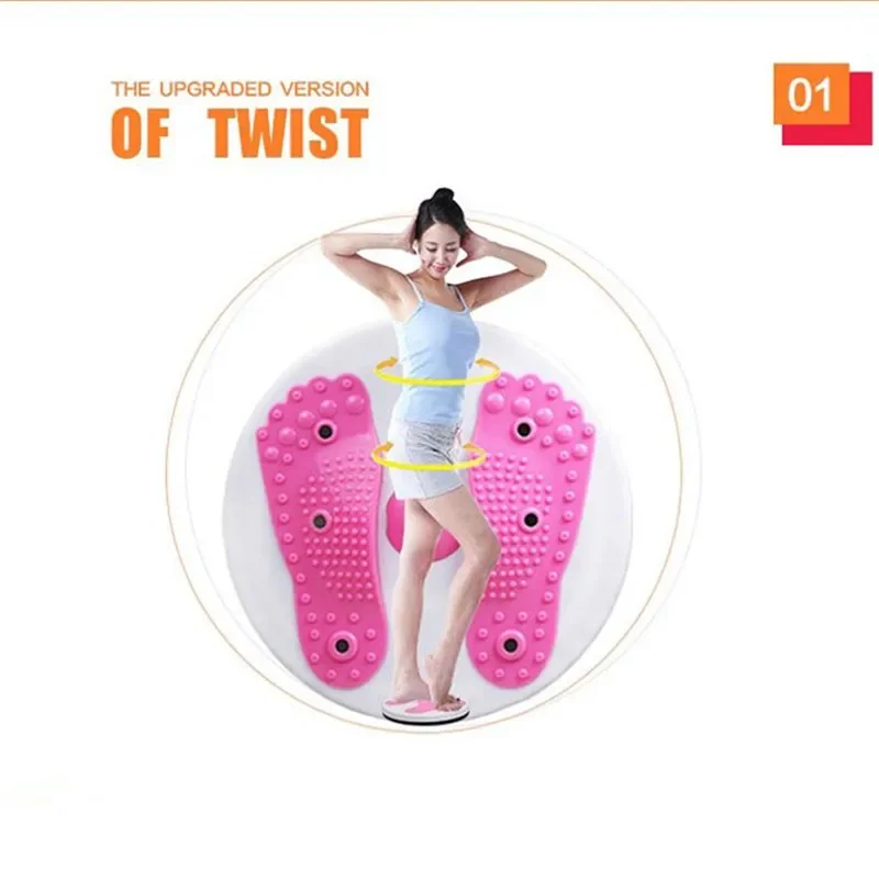 Magnet Waist Wringgling Plate Fitness Twist Disk Large Device Foot Massager Machine Slimming Women's Home Sports Tool