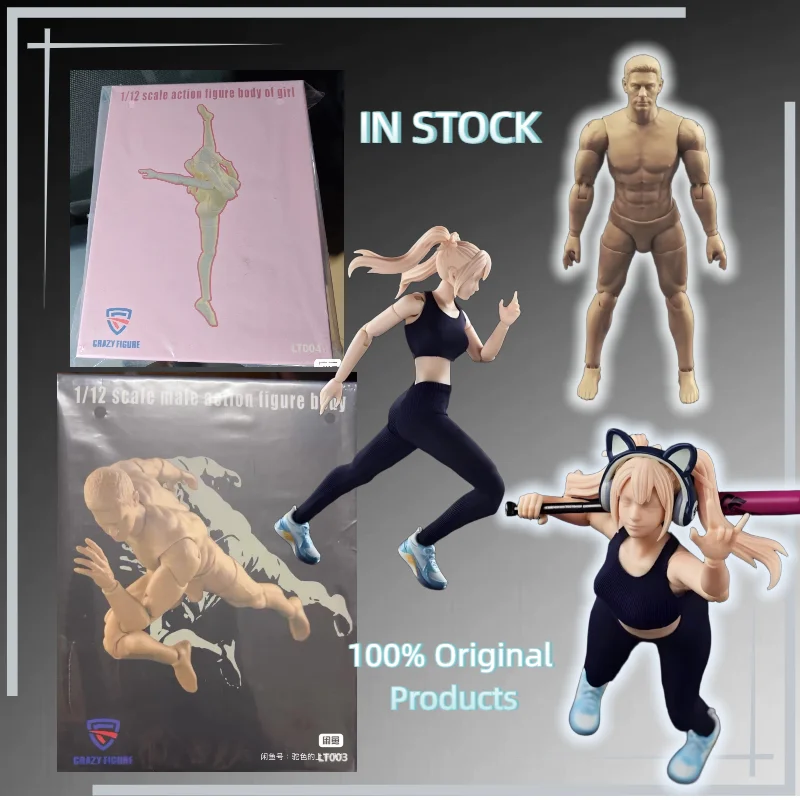 

CFTOYS Crazyfigure LT003 LT004: Базовые тела для фигурок (мужские и женские), масштаб 1/12, подвижные коллекционные модели, подарки