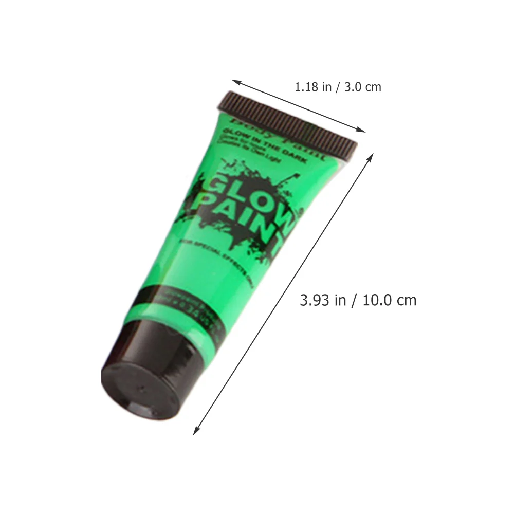 8 Pcs Fluorescent Pigment Face Paint Painting Paste Luminous Body Glowing The Dark for Neon Light Makeup Prom