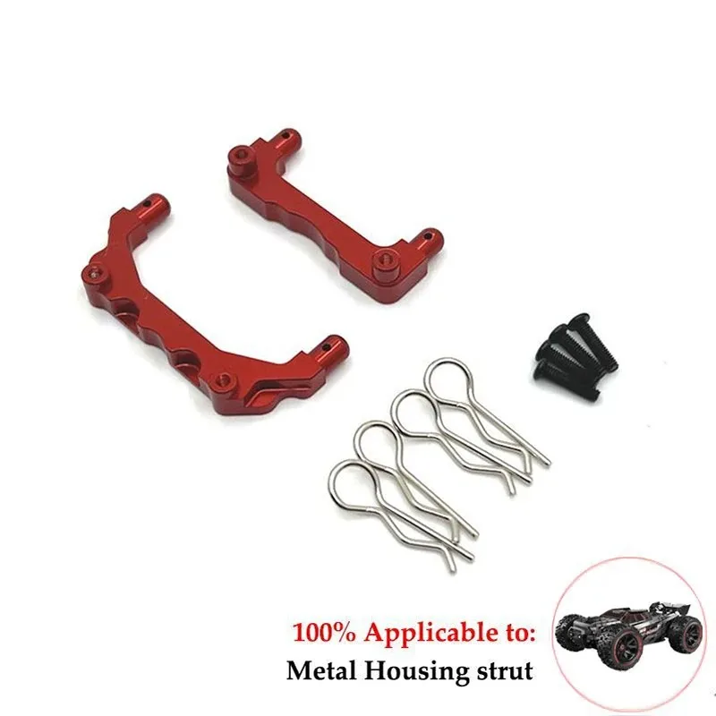 MJX-Soporte de cubo de taza de dirección de Metal 14209 14210, juego de brazo oscilante superior e inferior, amortiguador 1/14, piezas de actualización de coche RC, accesorios