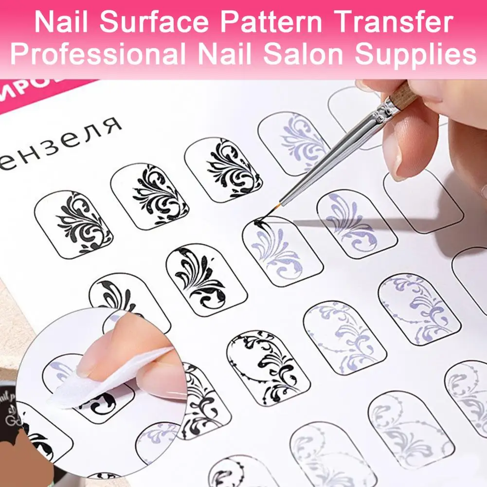 

12Pcs Nail Art Training Card Reusable Nail Design Practice Sheet Fingernail Pattern Template Exercise Book Manicure Drawing Tool