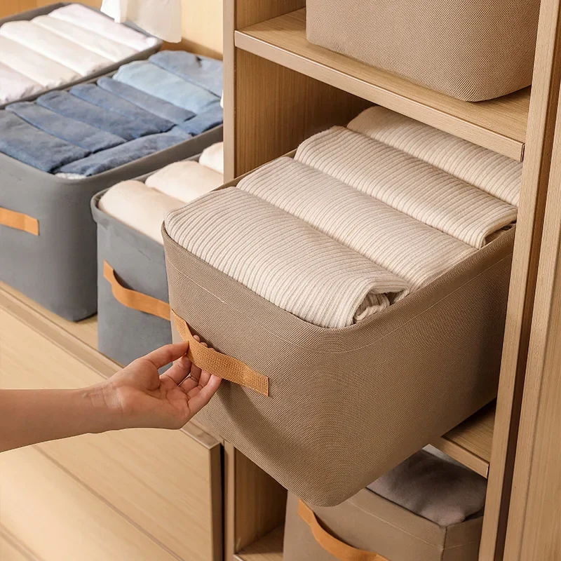 Verdicken Kleidung Organizer Hosen Pullover Lagerung Schränke Schubladen Organizer Jeans Lagerung Box Kleiderschrank Kleidung Lagerung Organisatoren – Detail 7