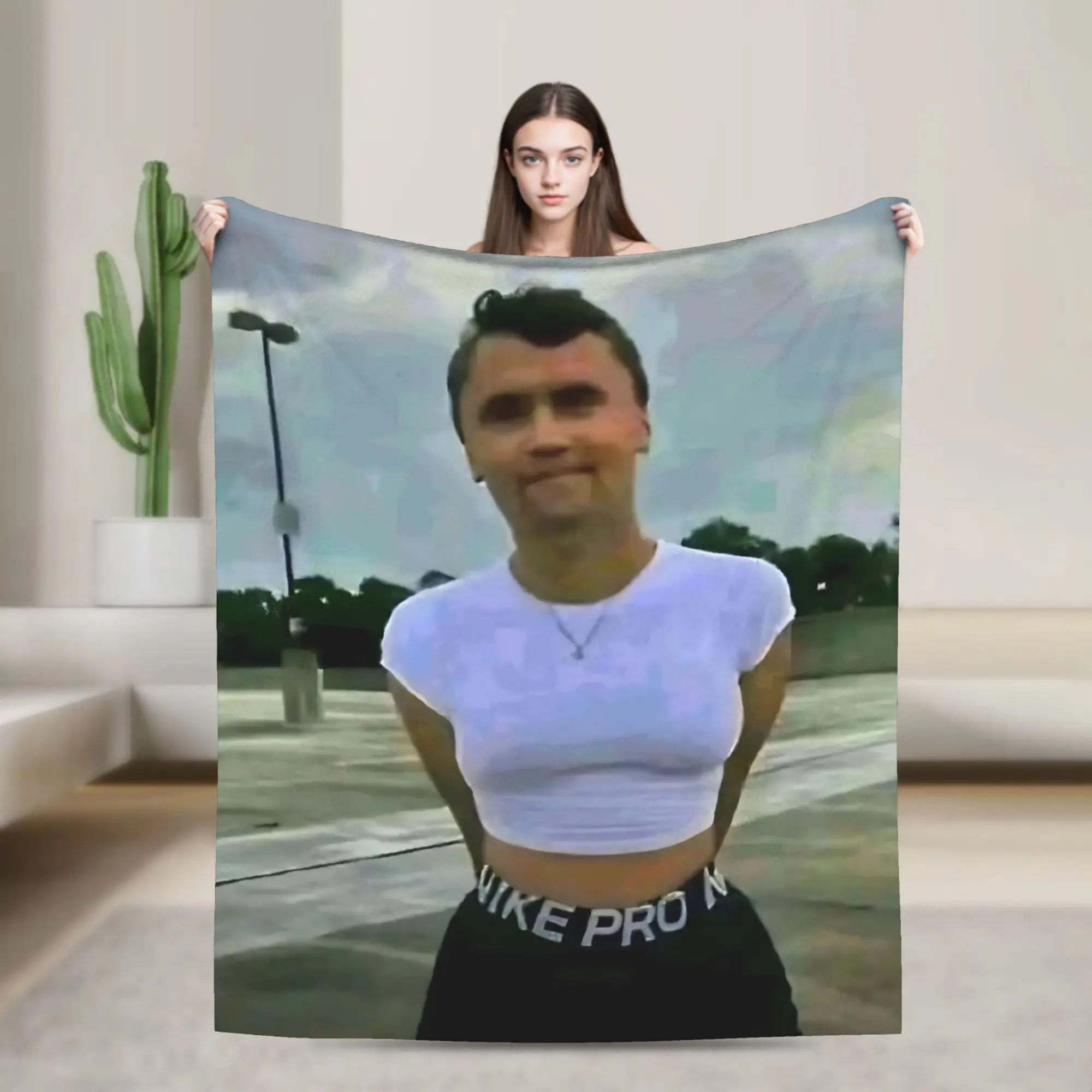 CharlieKirk as Sophie Rain Blanket   Flannel Throw Blanket Home Couch Decoration Ultra-Soft Warm Bedspreads
