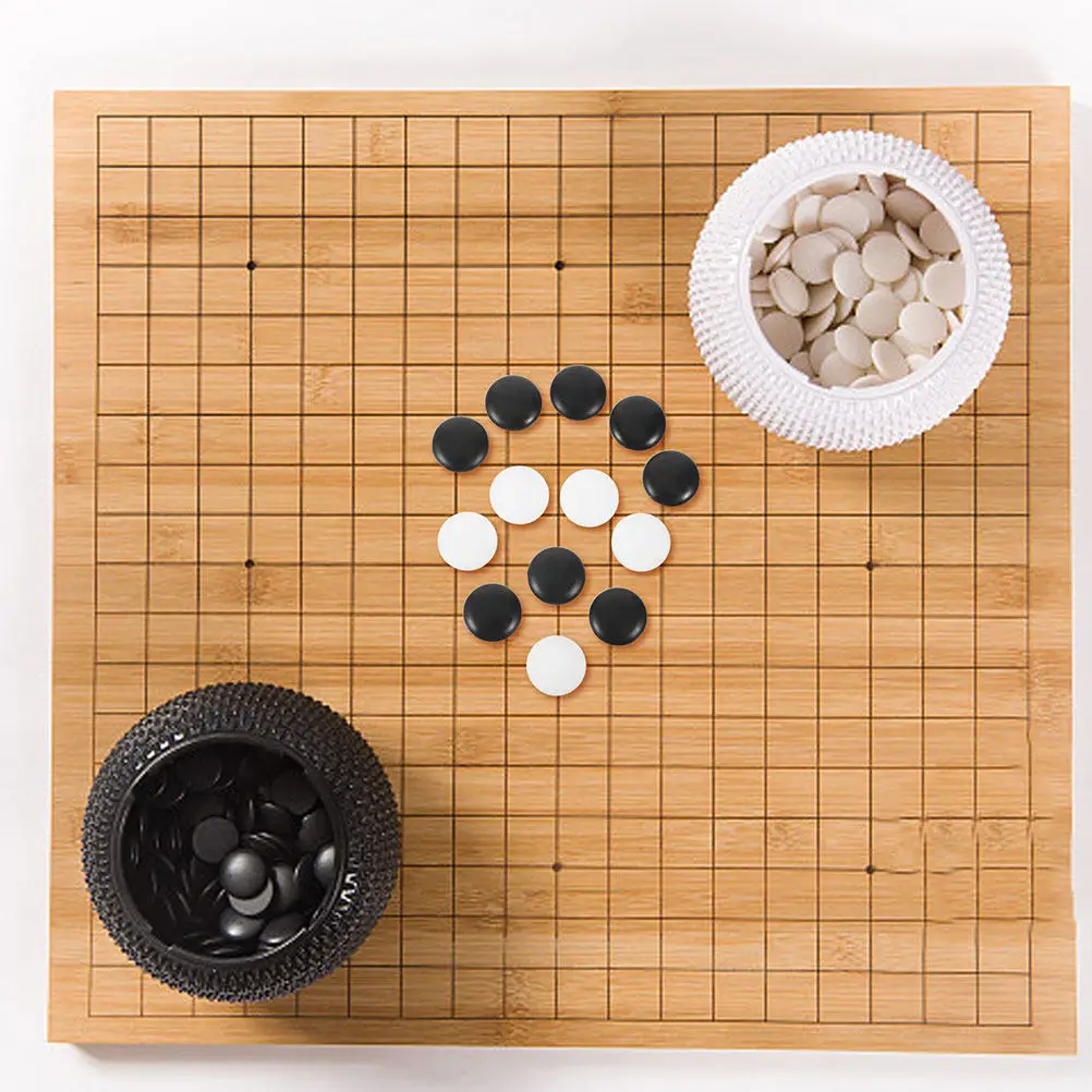 

360Pcs Resin Go Game Stones Chess Pieces for Go Set Board Game Accessories Home Use School Teaching Competitive Play Comfortable