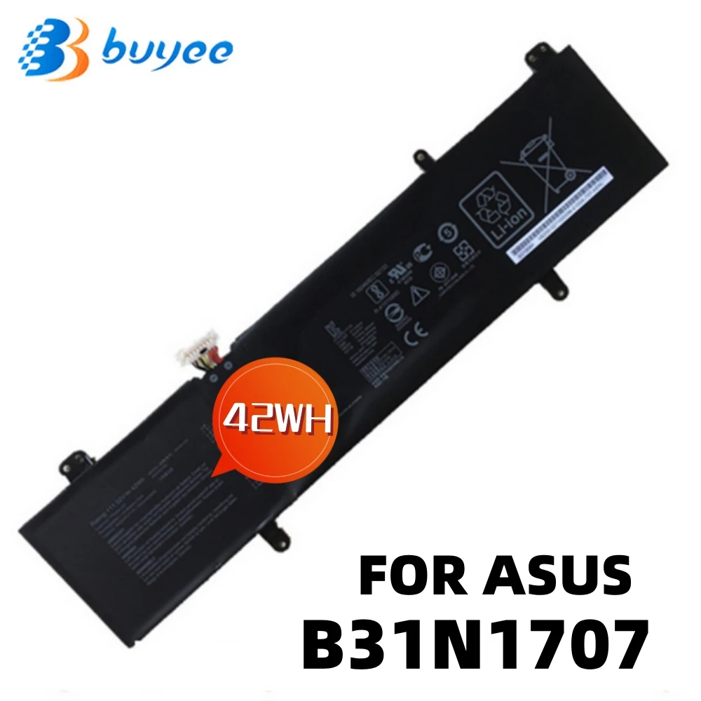 

B31N1707 11.52V 42Wh Laptop Battery For Asus VivoBook S14 S410UQ S41OUN S4200U S4100V X411UA X411UA-1A X411UN Series 3553mAh