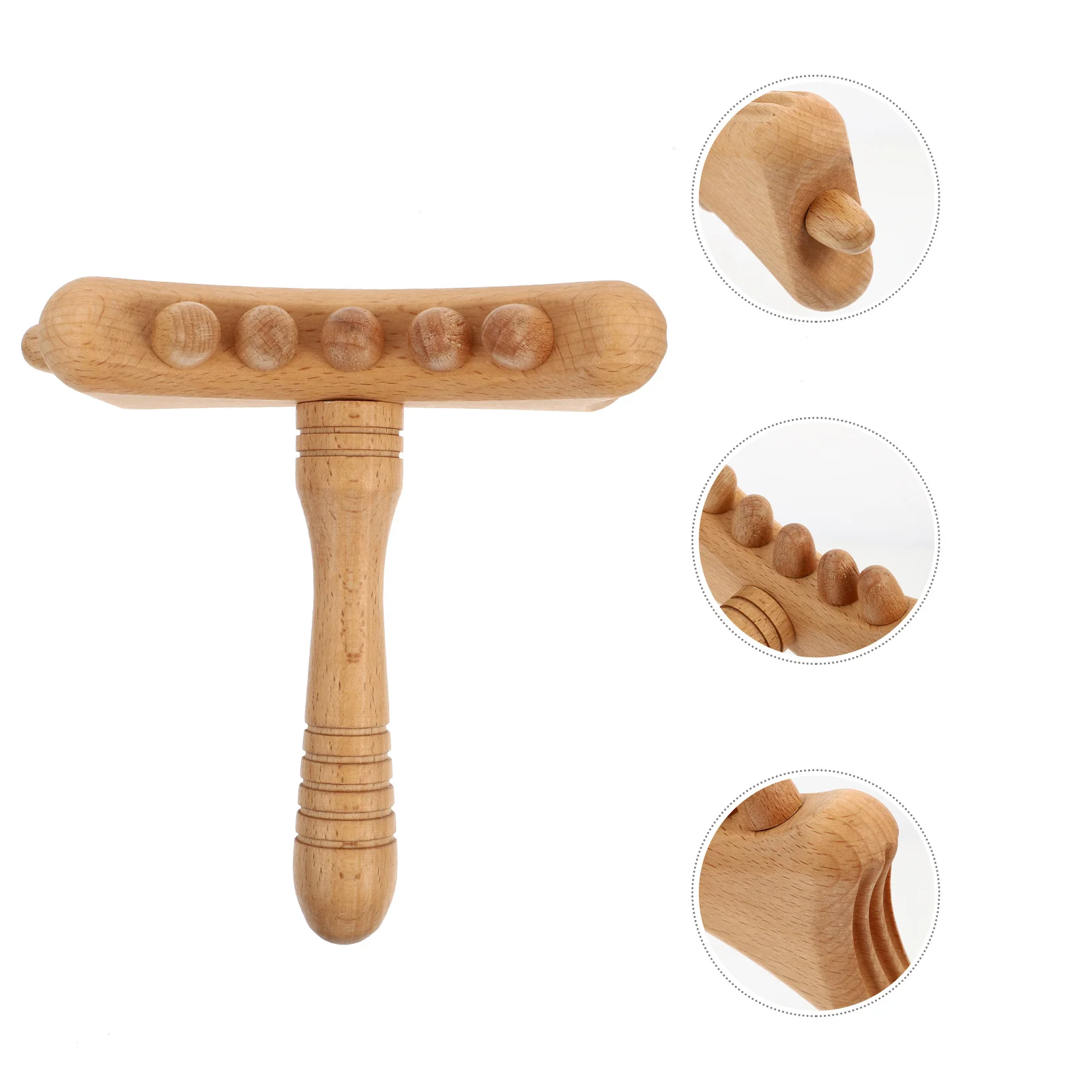 

Wood Guasha Stick Premium Natural Massage Tool Body Pain Relief Portable Scraping Plate Long Skin Care Beech