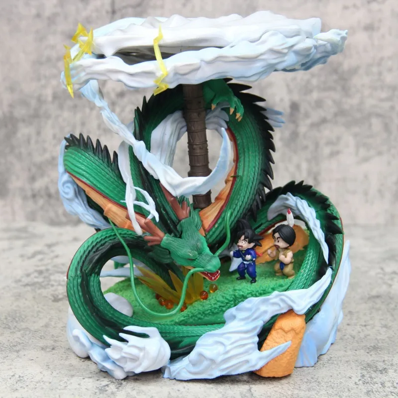 

Dragon Ball Z Shenron Figure Goku Anime Figurine Karin Tower Statue 22cm GK Pvc Model Collectible Toy Desk Decoration Kids Gift