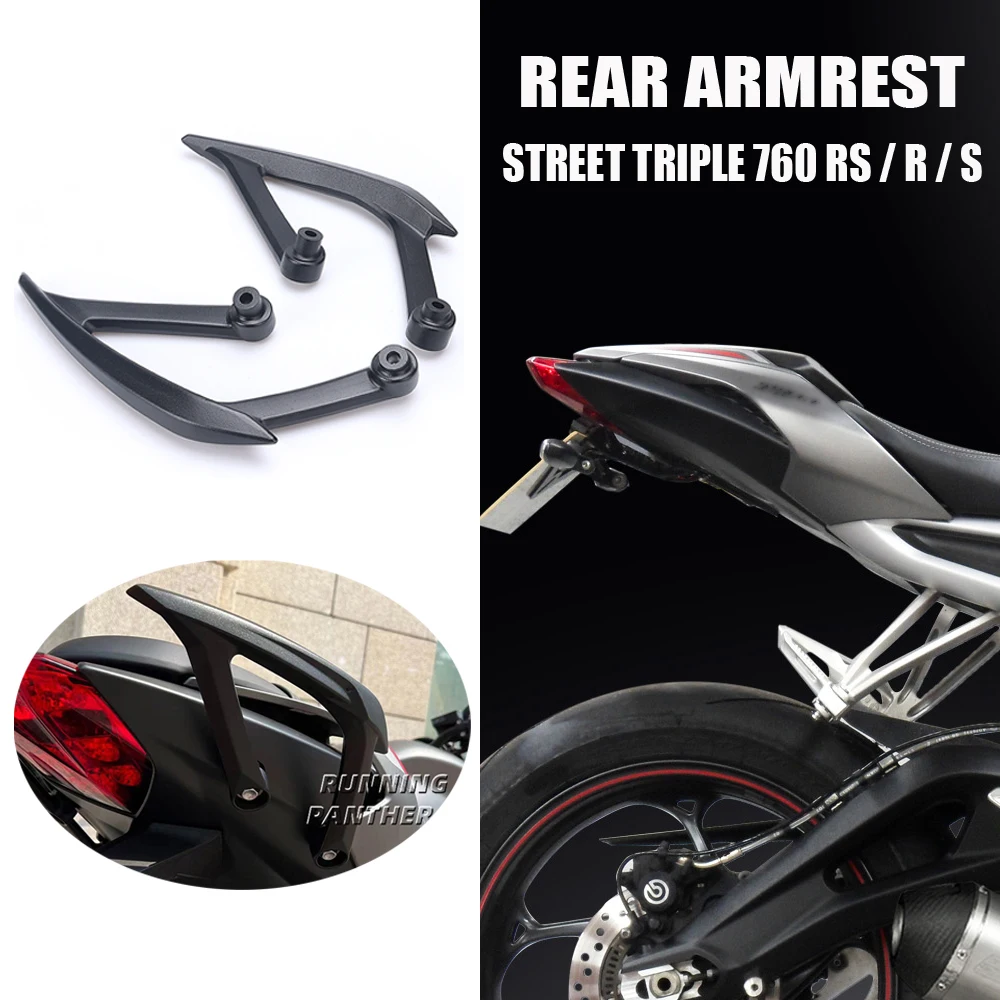 

NEW Motorcycle Passenger Rear Armrest Grab Handle Seat Hand Handle Grab Bar For Street Triple 765RS 765R 765S 765 RS R S