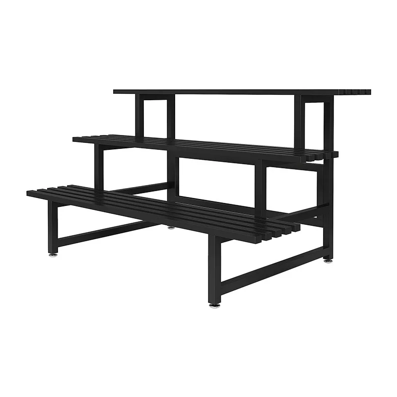 

Stainless steel flower stand Outdoor courtyard shelf Balcony wrought iron ladder Multi-layer flower pot stand Living room