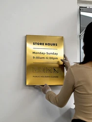 opening hours sign customized business hours door sign shop open closed door sign custom sign outdoor