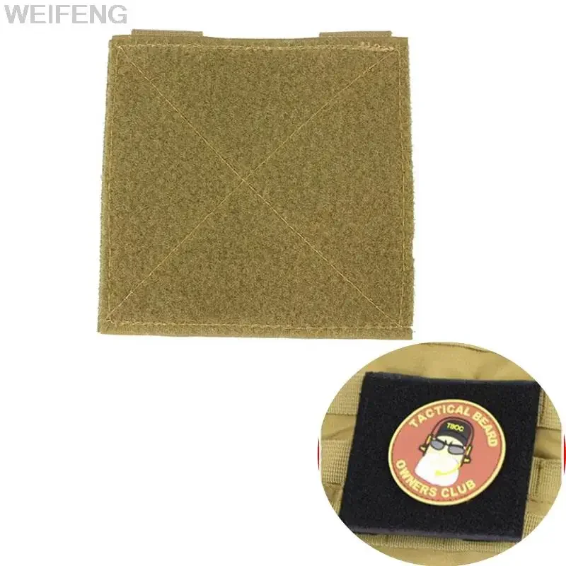 10CM Tactical Modular ID Patch Loop Panel Molle Hook&Loop Converter Ribbon Adapter Panel For DIY Patch Badge Vest
