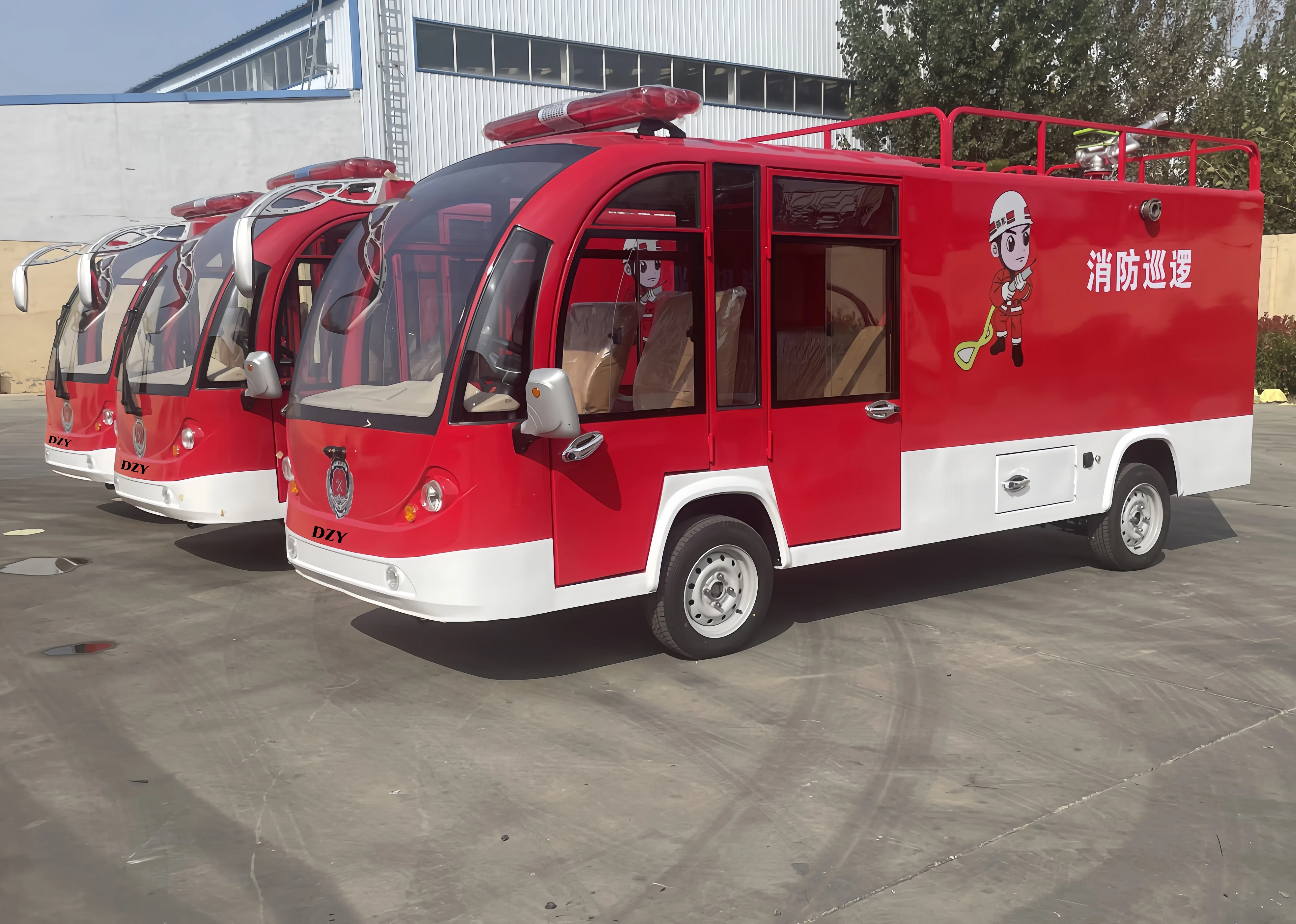 

Emergency electric fire trucks are suitable for various environments and safe electric travel in case of emergencies