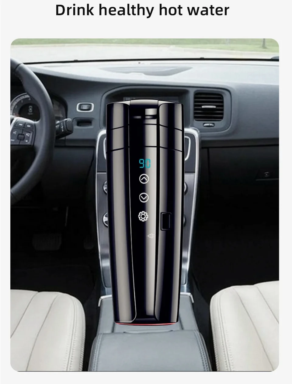 Car Heating Cup Electric Hot Water Cup Smart Cup Heater Kitchen Appliances Household Appliances