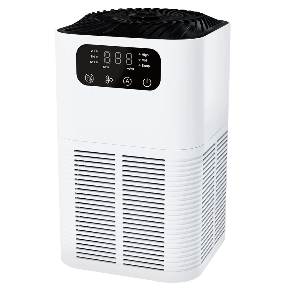 

For Room Sized HEPA Filtered Air Purifier Featuring Three Speeds and Four Timer Options to Optimize Indoor Environment