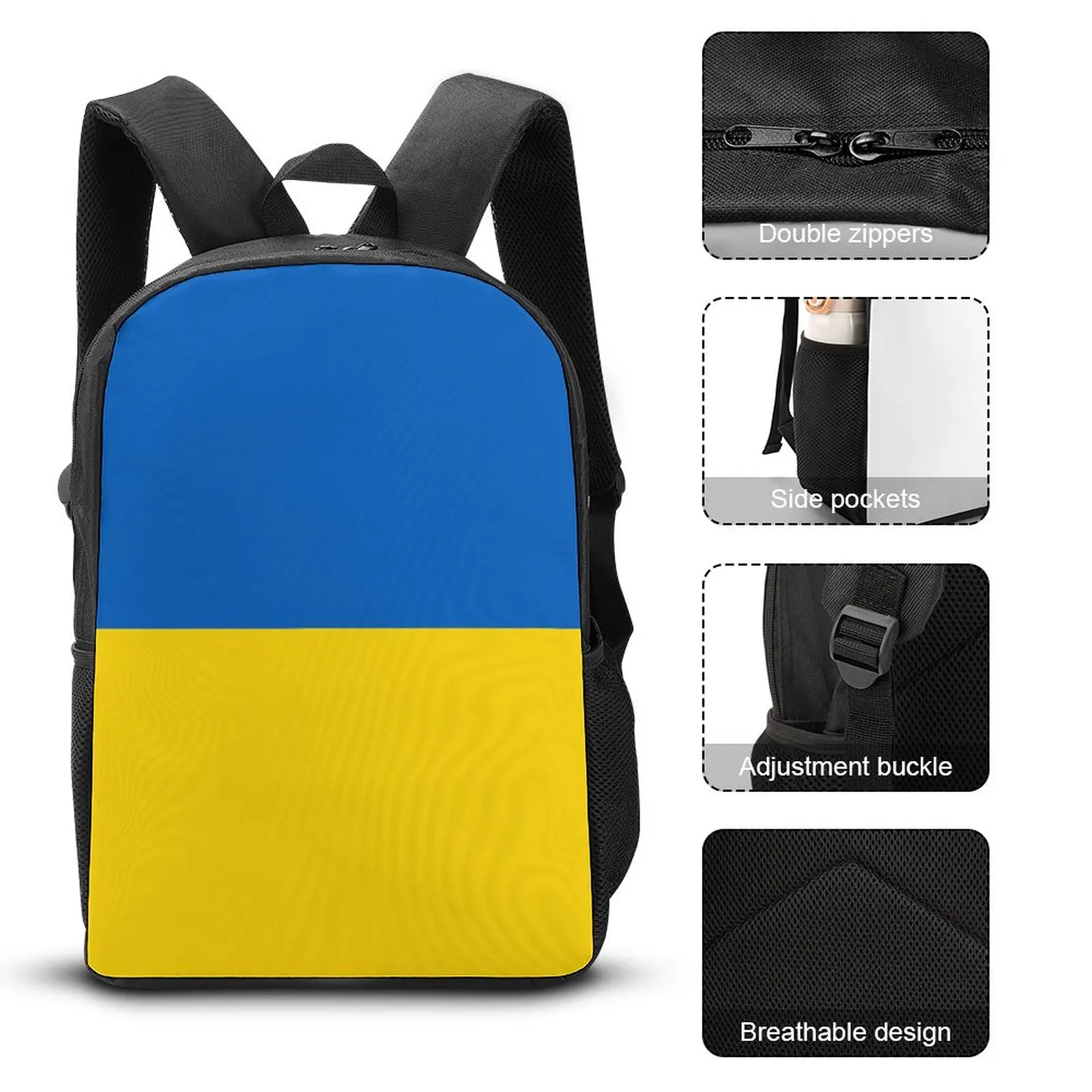 Ensemble de sac à dos scolaire graphique vintage, sac à lunch, sensation d'Ukraine_41576516, sécurisé, infperform, confortable, 3 en 1, 17 pouces