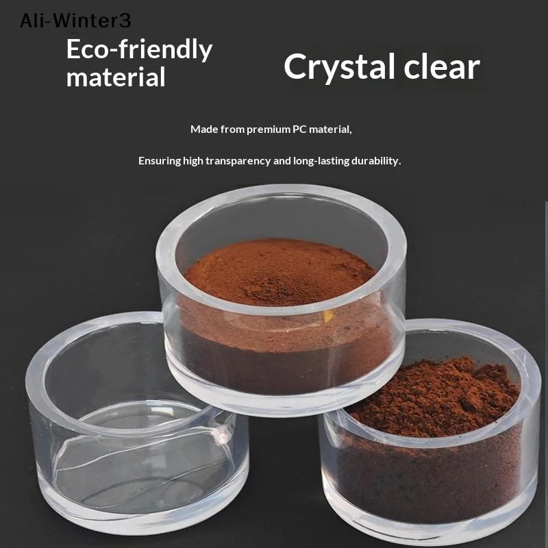【Y】51/53/58mm Powder Bowl Transparent Acrylic Observation Basket Coffee Tamping Distributor Cup Powder Basket Coffee Accessories