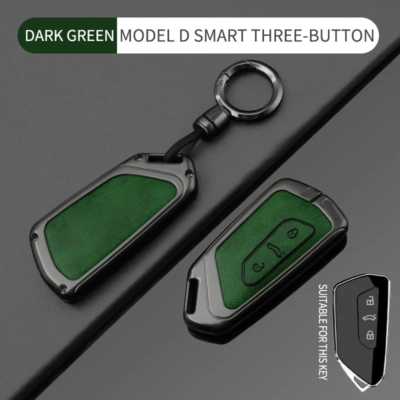 Leder-Schlüsselanhängerhülle für VW Golf 8 MK8 ID.3 ID.4 Cupra Formentor Tarraco Skoda Octavia A8 SEAT Leon MK4 2020-2021 – Detail 13